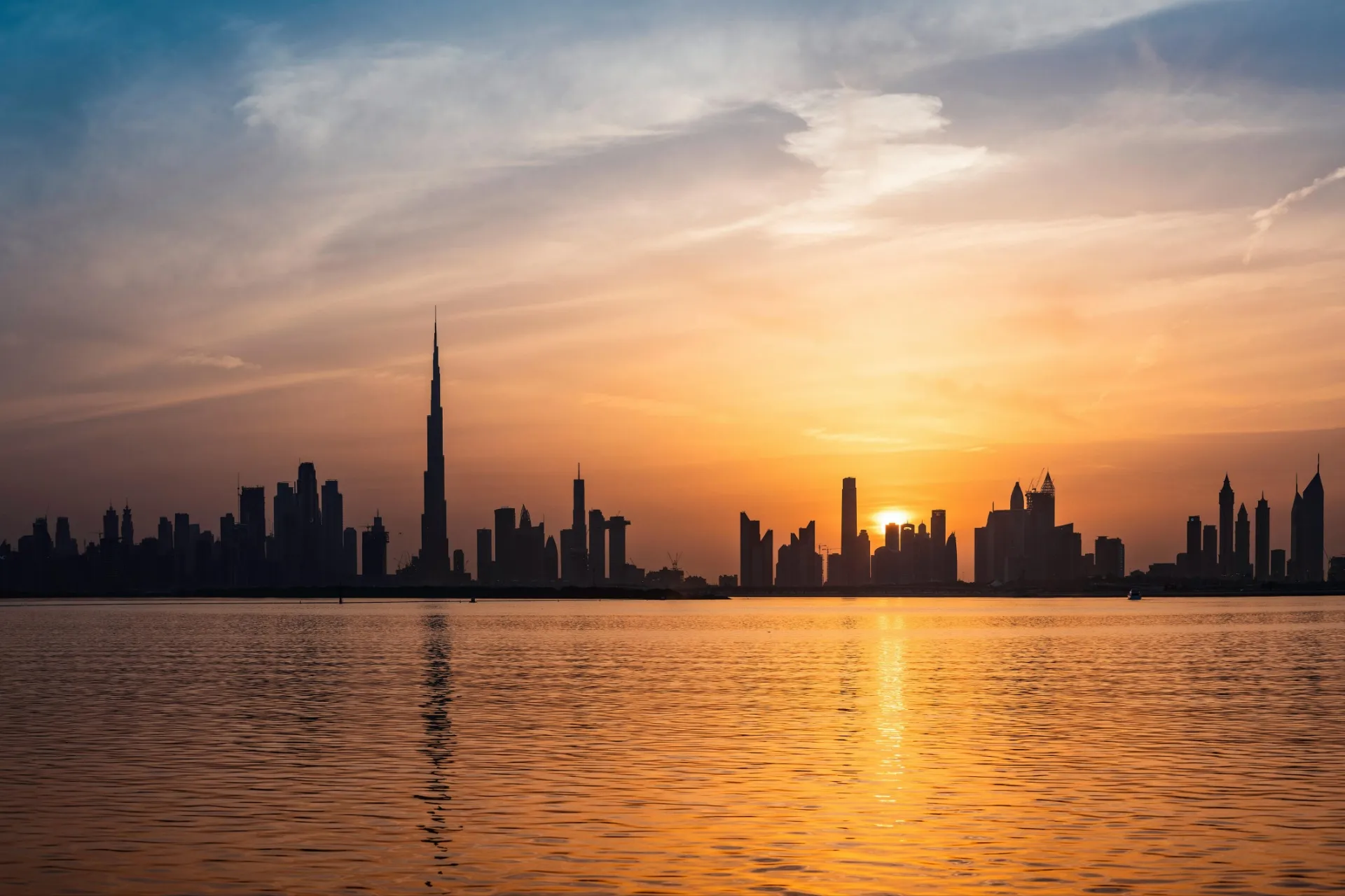 Dubai City Sunset